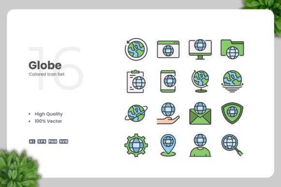 Globe Colored Icons Review
