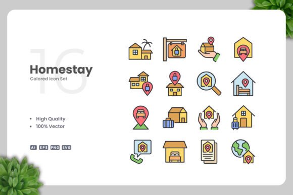 Homestay Colored Icons Review for Embroidery Projects