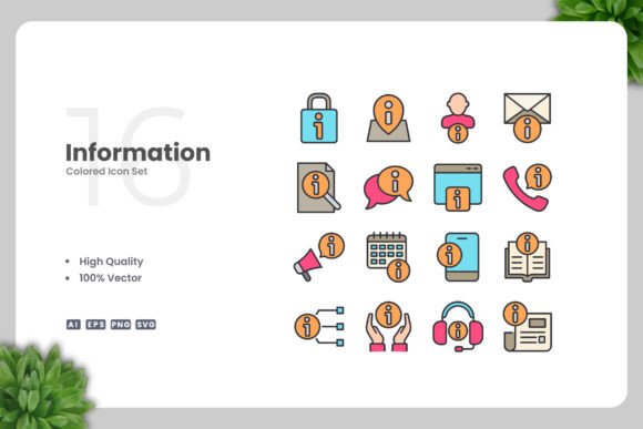 Information Colored Icons Review for Embroidery Projects