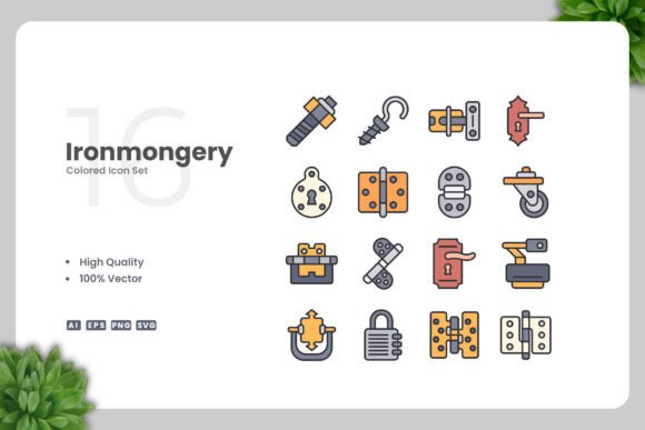 Ironmongery Colored Icons Review