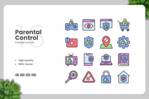Parental Control Colored Icons Review